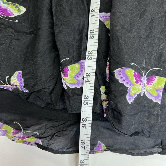 & Other Stories Butterfly Printed Silk Blend Dress Size US 8 Long Sleeve - Picture 12 of 16
